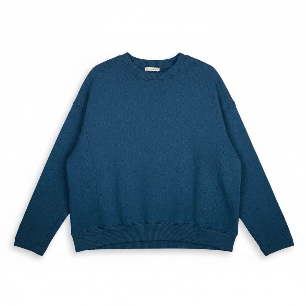 AG Adriano Goldschmied Sweatshirt Womens Small Blue Slouchy Boxy Oversized NEW